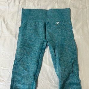 Gymshark seamless leggings in teal size small